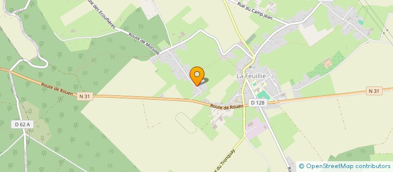 localisation de l'entreprise MADAME SANDRINE DUCROCQ  LA FEUILLIE