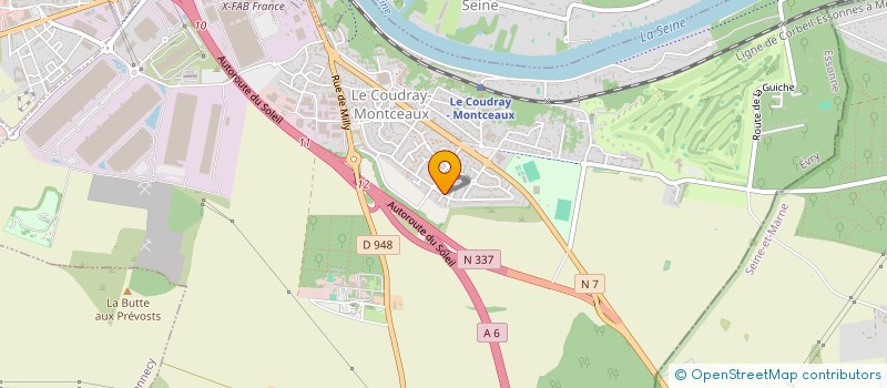 localisation de l'entreprise MADAME SANDRINE DUEZ  LE COUDRAY-MONTCEAUX