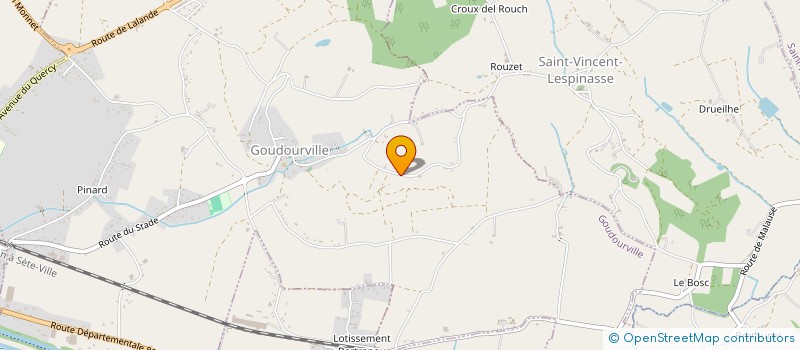 localisation de l'entreprise MADAME SANDRINE DUFOUR  GOUDOURVILLE