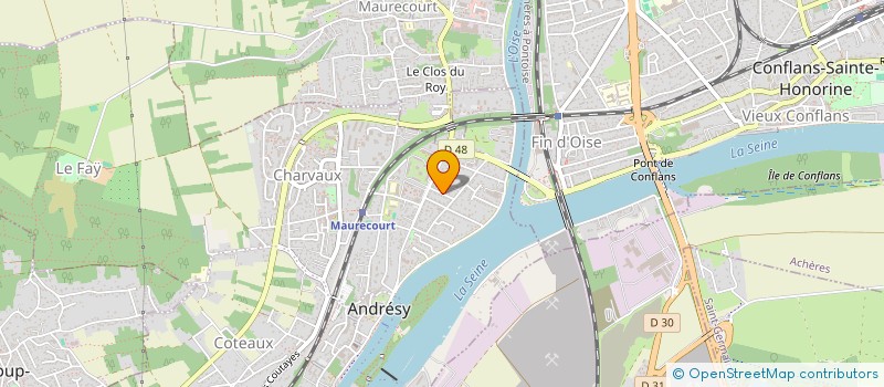 localisation de l'entreprise MADAME SANDRINE DUHAMEL  ANDRESY