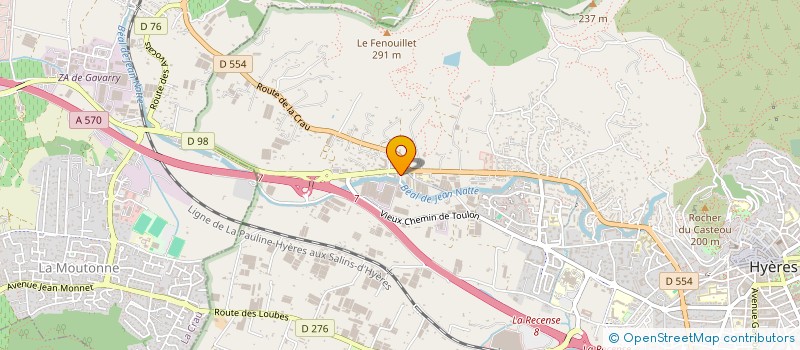 localisation de l'entreprise MADAME SANDRINE DULON à HYERES