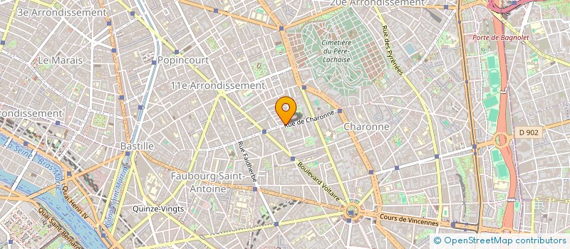 localisation de l'entreprise MADAME SANDRINE DUMAINE  PARIS