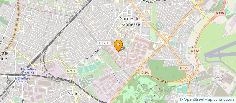 localisation de l'entreprise MADAME SANDRINE DUMAS à GARGES-LES-GONESSE