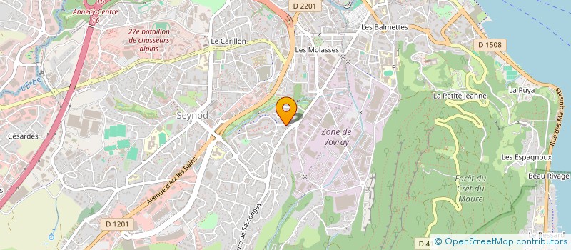 localisation de l'entreprise MADAME SANDRINE DUMAZ à ANNECY