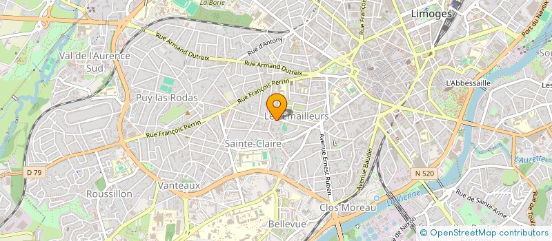 localisation de l'entreprise MADAME SANDRINE DUMENIL à LIMOGES