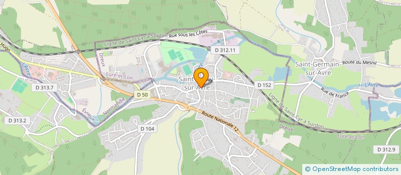 localisation de l'entreprise MADAME SANDRINE DUMESTIER à SAINT-REMY-SUR-AVRE