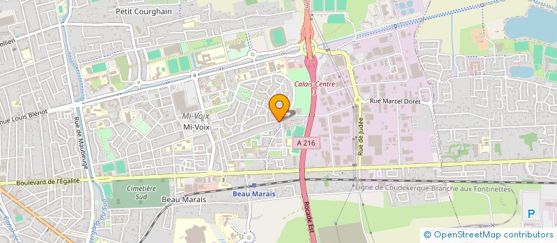 localisation de l'entreprise MADAME SANDRINE DUMONT  CALAIS