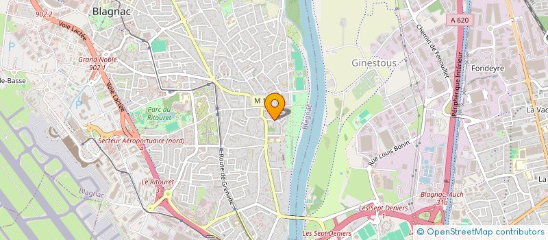 localisation de l'entreprise MADAME SANDRINE DUMONT à BLAGNAC