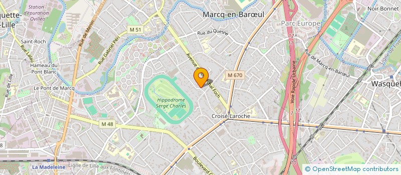 localisation de l'entreprise MADAME SANDRINE DUMOULIN à MARCQ-EN-BARŒUL