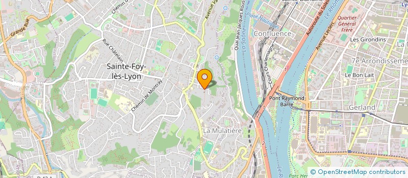 localisation de l'entreprise MADAME SANDRINE DUPLESSY  SAINTE-FOY-LES-LYON