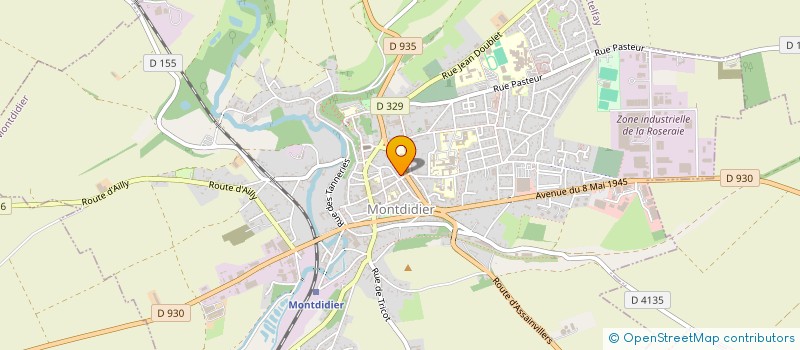 localisation de l'entreprise MADAME SANDRINE DUPONT  MONTDIDIER