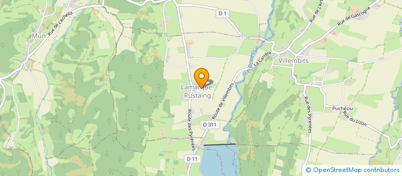 localisation de l'entreprise MADAME SANDRINE DUPONT  LAMARQUE-RUSTAING