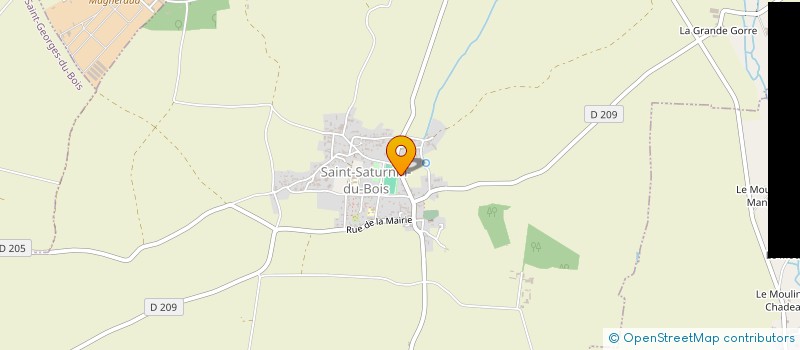 localisation de l'entreprise MADAME SANDRINE DUPONT  SAINT-SATURNIN-DU-BOIS