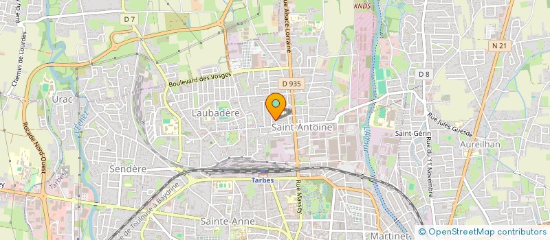 localisation de l'entreprise MADAME SANDRINE DUPONT  TARBES