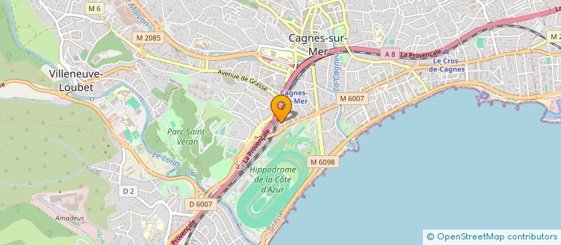 localisation de l'entreprise MADAME SANDRINE DUPUIS  CAGNES-SUR-MER