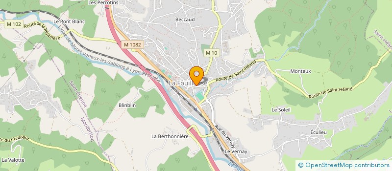 localisation de l'entreprise MADAME SANDRINE DUPUY  LA FOUILLOUSE