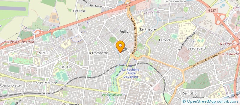 localisation de l'entreprise MADAME SANDRINE DUQUESNE  LA ROCHELLE