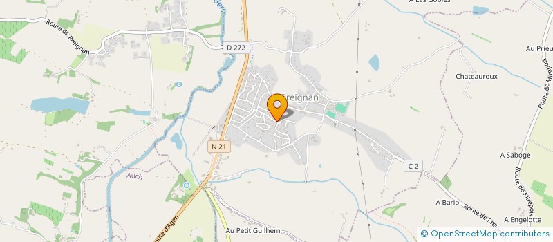 localisation de l'entreprise MADAME SANDRINE DURAN  PREIGNAN