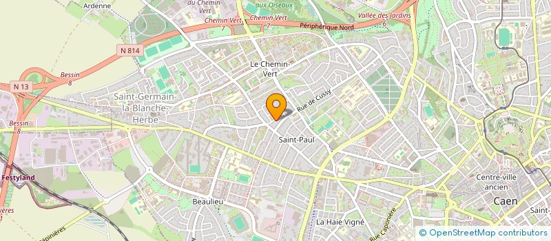 localisation de l'entreprise MADAME SANDRINE DURAND à CAEN