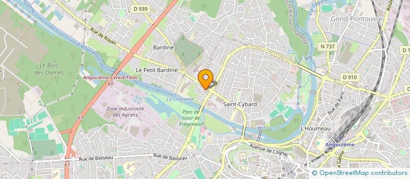 localisation de l'entreprise MADAME SANDRINE DUREY à ANGOULEME
