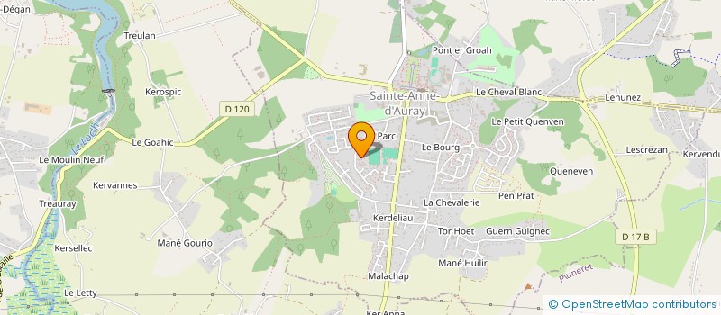 localisation de l'entreprise MADAME SANDRINE DUTRECQ  SAINTE-ANNE-D'AURAY