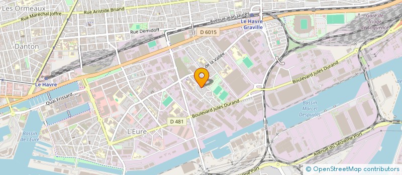 localisation de l'entreprise MADAME SANDRINE DUVAL à LE HAVRE