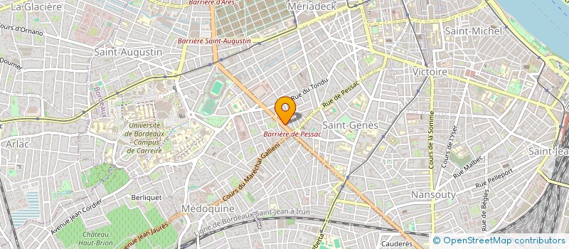 localisation de l'entreprise MADAME SANDRINE DUVERGE  BORDEAUX