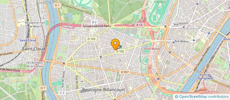 localisation de l'entreprise MADAME SANDRINE EDET à BOULOGNE-BILLANCOURT