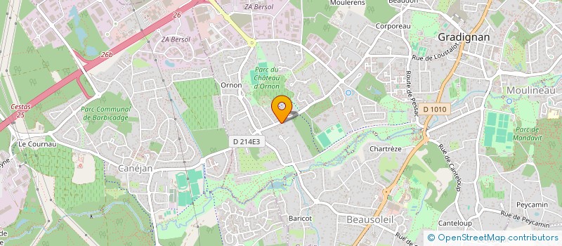 localisation de l'entreprise MADAME SANDRINE EHLE  GRADIGNAN