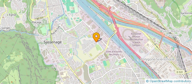 localisation de l'entreprise MADAME SANDRINE ELEOUET  SASSENAGE