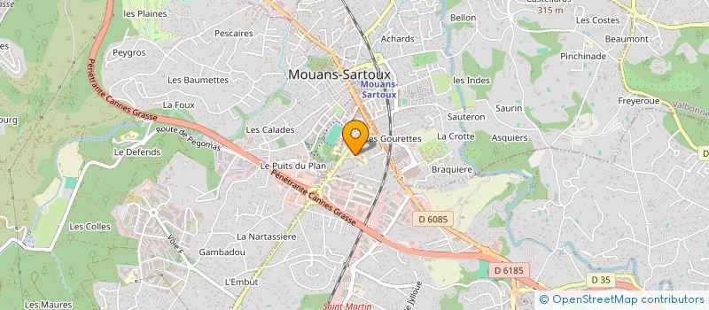 localisation de l'entreprise MADAME SANDRINE ELISSALDE  MOUGINS