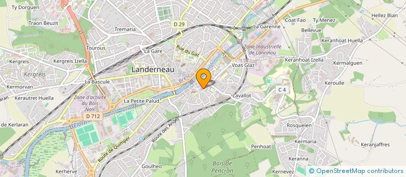 localisation de l'entreprise MADAME SANDRINE EMONT  LANDERNEAU