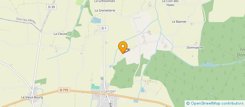 localisation de l'entreprise MADAME SANDRINE EON  LUSANGER