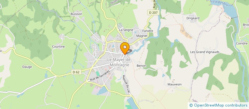 localisation de l'entreprise MADAME SANDRINE EPISSE à LE MAYET-DE-MONTAGNE