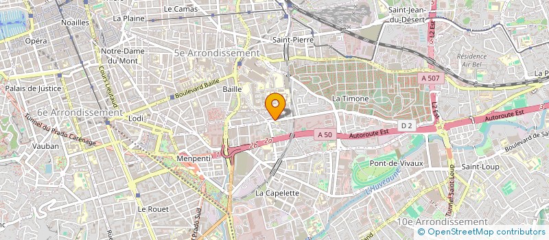 localisation de l'entreprise MADAME SANDRINE ESCLAPEZ  MARSEILLE