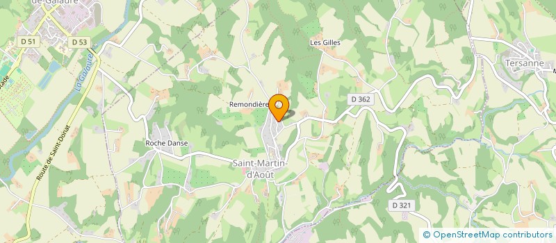 localisation de l'entreprise MADAME SANDRINE ESTEVES  SAINT-MARTIN-D'AOUT