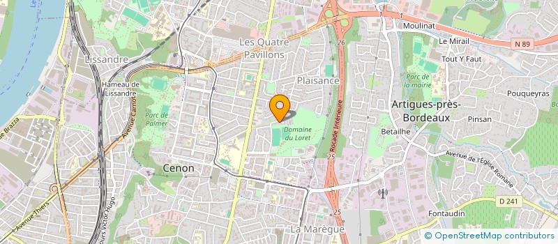 localisation de l'entreprise MADAME SANDRINE ESTEVES  CENON