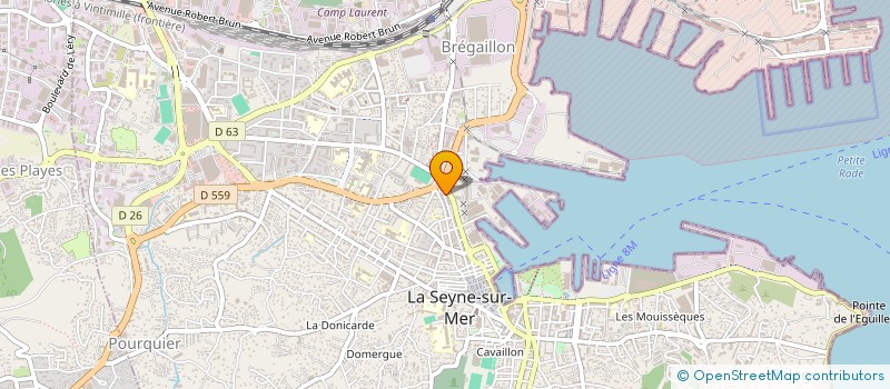 localisation de l'entreprise MADAME SANDRINE ESTHEVENET à LA SEYNE-SUR-MER