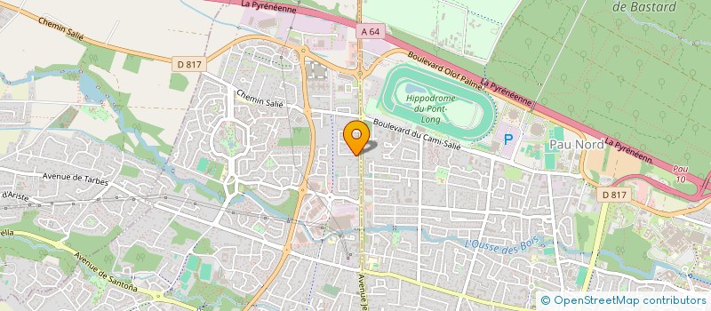 localisation de l'entreprise MADAME SANDRINE ETCHEVERRY  LONS