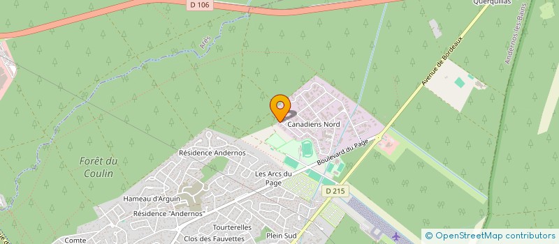 localisation de l'entreprise MADAME SANDRINE ETCHEVERRY  ANDERNOS-LES-BAINS