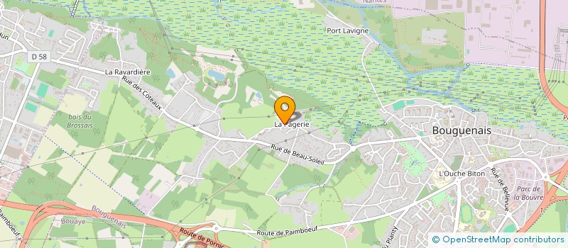 localisation de l'entreprise MADAME SANDRINE ETIENNE  BOUGUENAIS