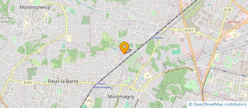 localisation de l'entreprise MADAME SANDRINE ETIENNE  GROSLAY