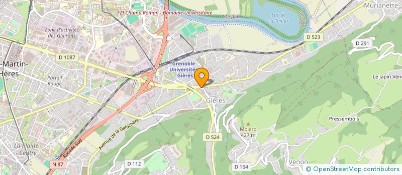 localisation de l'entreprise MADAME SANDRINE EYSSAUTIER  GIERES