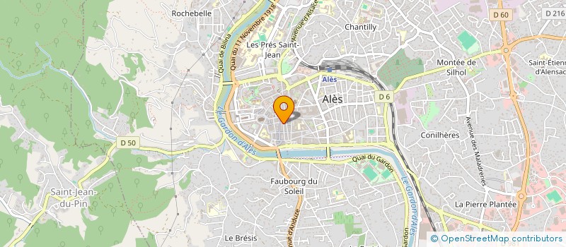 localisation de l'entreprise MADAME SANDRINE FABRE  ALES