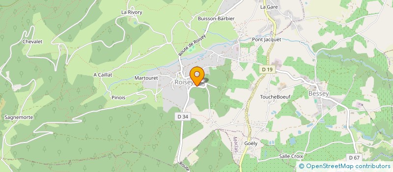 localisation de l'entreprise MADAME SANDRINE FAUCHET  ROISEY