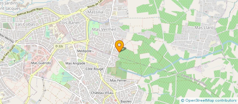 localisation de l'entreprise MADAME SANDRINE FAURE à PERPIGNAN