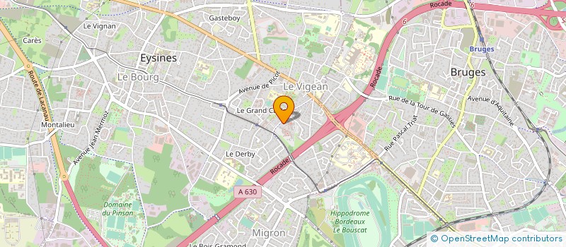 localisation de l'entreprise MADAME SANDRINE FAURE  EYSINES