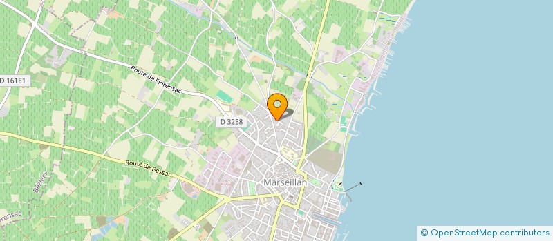 localisation de l'entreprise MADAME SANDRINE FAURE à MARSEILLAN