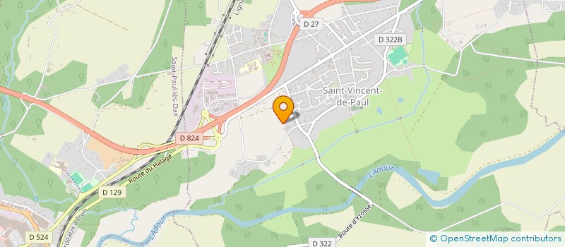 localisation de l'entreprise MADAME SANDRINE FAVRAIS  SAINT-VINCENT-DE-PAUL