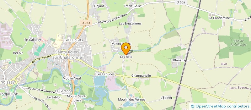 localisation de l'entreprise MADAME SANDRINE FAVRE  SAINT-DIDIER-SUR-CHALARONNE